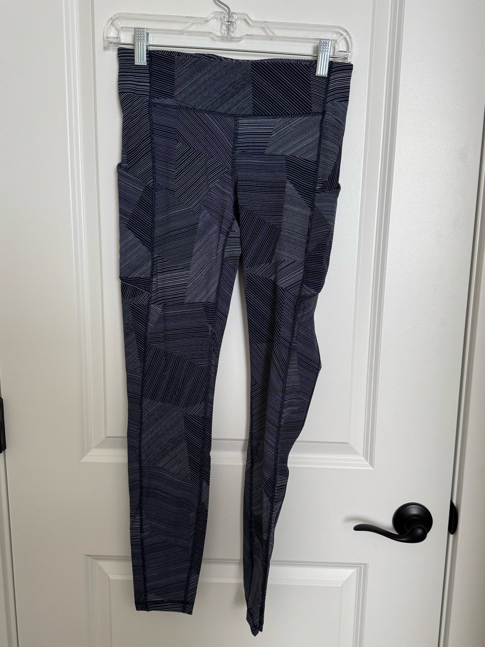 lululemon athletica Navy Geometric Pocket Leggings